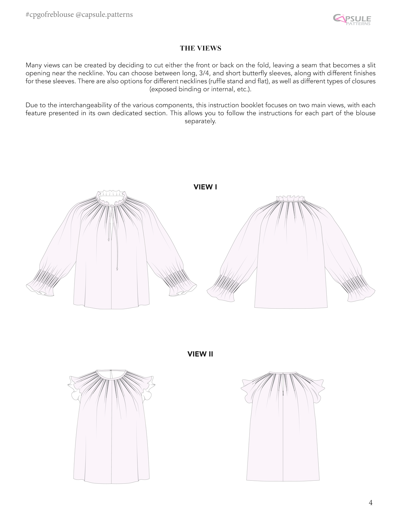 Gofre Blouse PDF Sewing Pattern