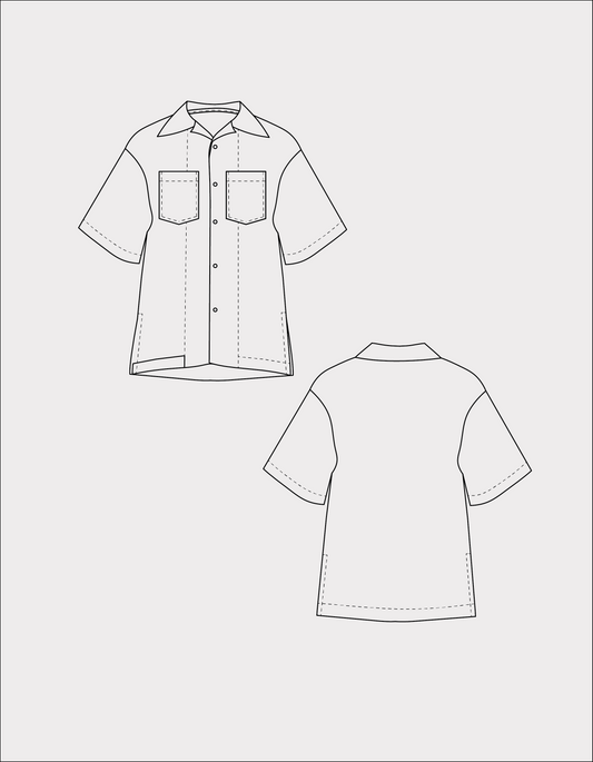 Monaco Unisex Shirt PDF Sewing Pattern