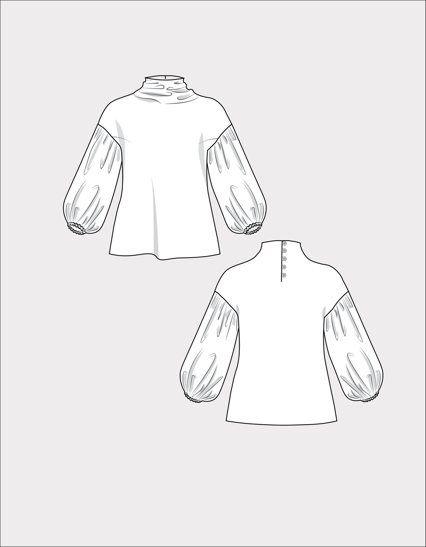 Mila Blouse PDF Sewing Pattern